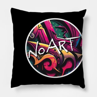 No Art Records Pillow