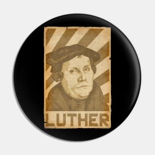 Martin Luther Retro Propaganda Pin