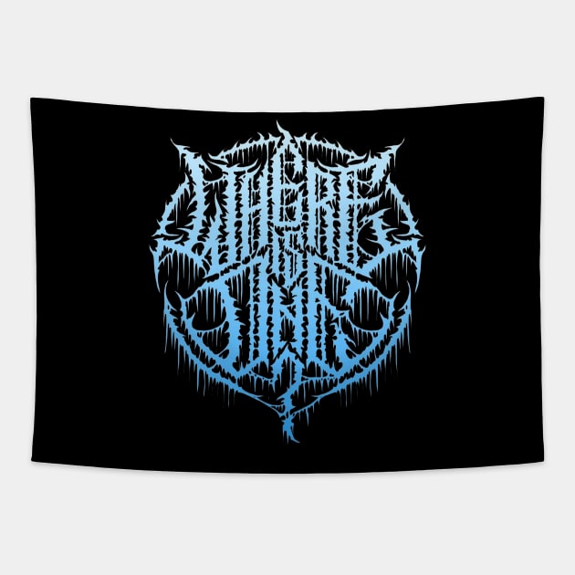 Metal font "where is one" Tapestry by PROALITY PROJECT