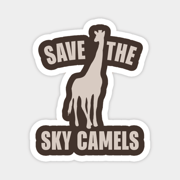 Save The Sky Camels Magnet by Cosmo Gazoo