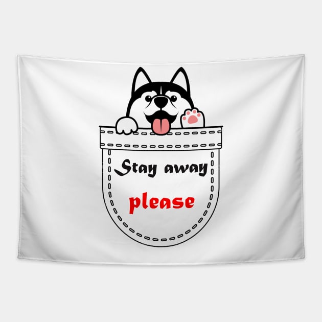 Stay away please Tapestry by MIXOshop