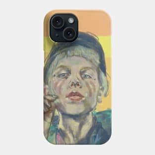 Digital painting of a Music star Warrior Aurora Phone Case