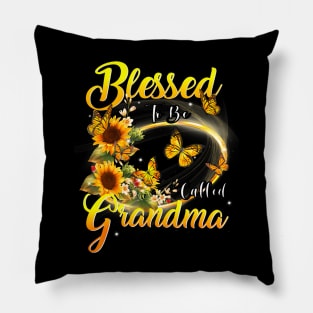 Blessed To Be Called Grandma Sunflower Lovers Grandma Pillow