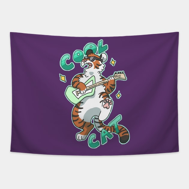 Cool Tiger Tapestry by goccart