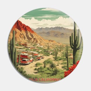 Tecate Baja California Mexico Vintage Tourism Travel Pin