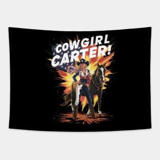 cowboy carter - Girl with amircan dream Tapestry