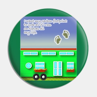 Tiptoes green Pin