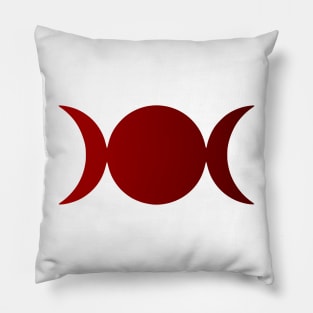 Triple Moon Goddess Symbol Pillow