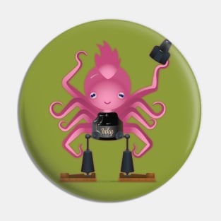 Inktopus the 8 Armed Inker Pin