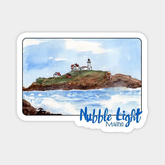 Nubble Light, Maine Magnet by MMcBuck