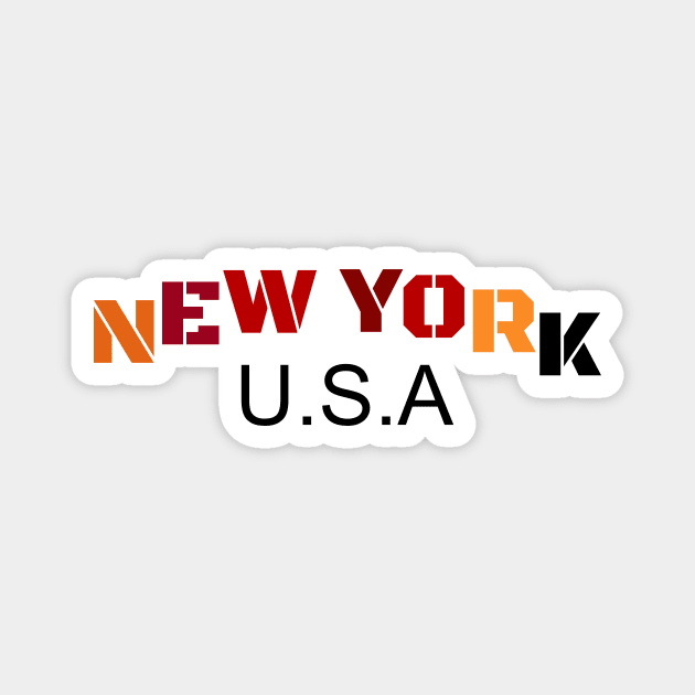 New York Magnet by CreativeIkbar Prints
