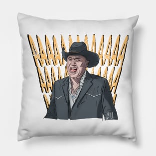 The Screaming Cowboy Pillow