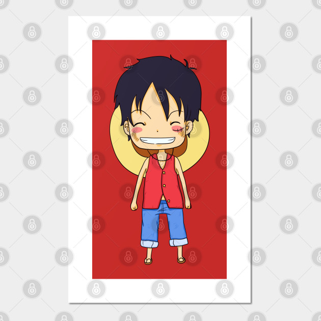 Chibi Luffy Luffy One Piece Posters And Art Prints Teepublic