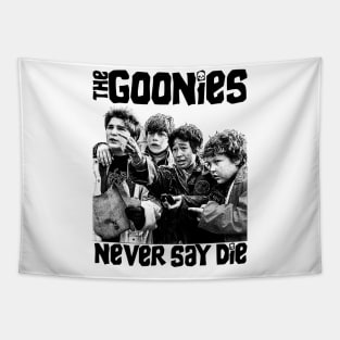 Never Say Die || Classic 80s Vintage Tapestry