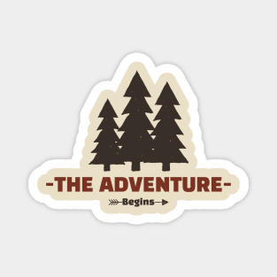 THE ADVENTURE BEGINS Magnet