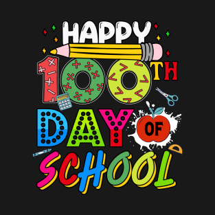 Happy 100 Days of School 100th Day of School Teacher Kids T-Shirt