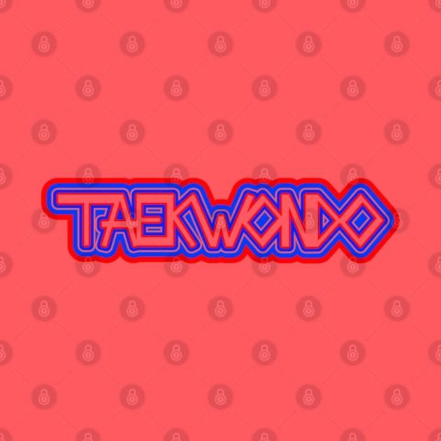 Taekwondo Bubble Logo by SpinningKickTKD