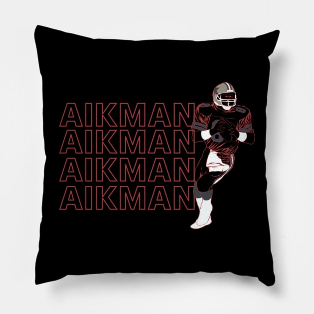 troy aikman Pillow by Visualoctane 