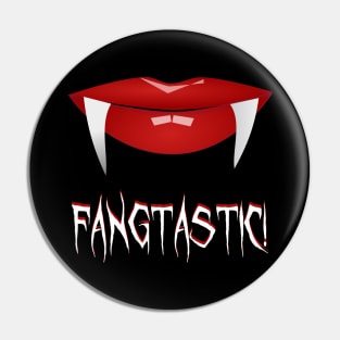 Fangtastic Vampire Fangs Halloween Pin