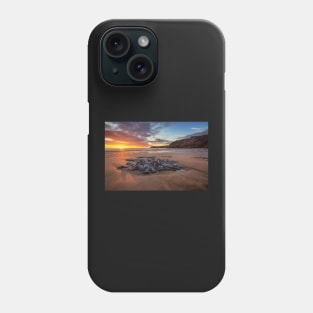 Mewslade Bay Sunset, Gower Phone Case