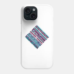 Retro rhombus mosaic Phone Case