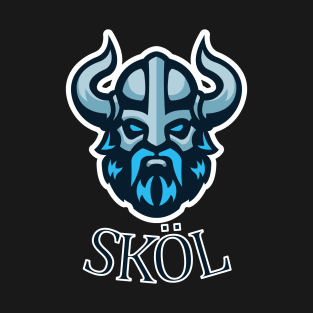 Skol Viking Helmet Nordic Scandinavian Warrior T-Shirt