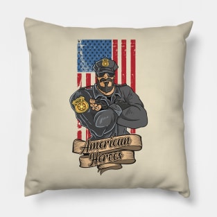 American police hero Pillow