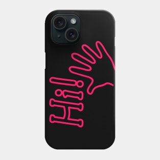 hi with hand Phone Case