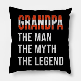 Grand Father Austrian Grandpa The Man The Myth The Legend - Gift for Austrian Dad With Roots From  Austria Pillow