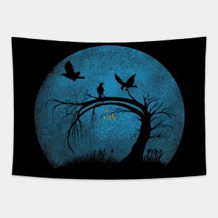 moon and willow Tapestry