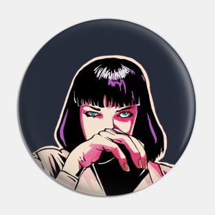 Mia Wallace Pulp Fiction Painting Pin