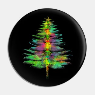 Funny Dragonfly Christmas Tree Pin