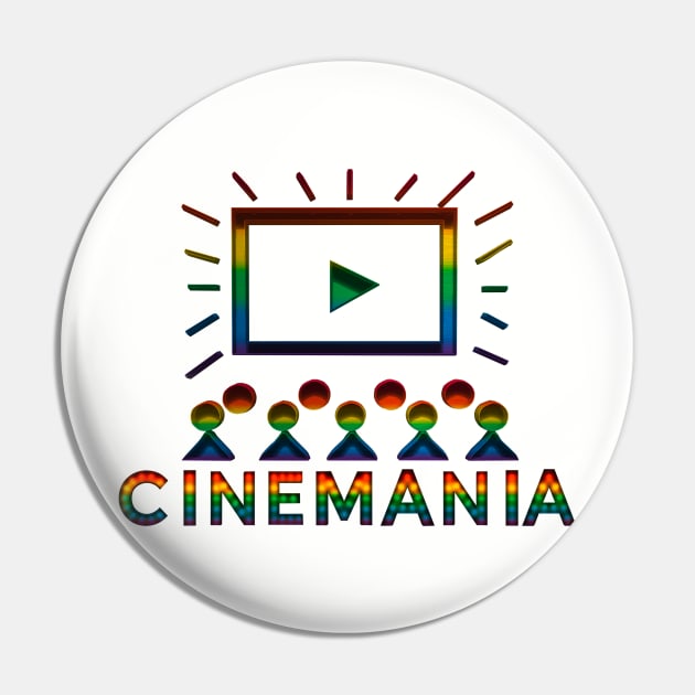 Cinemania PRIDE Logo T-Shirt Pin by Cinemania World