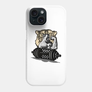 strong man and dumbbells Phone Case