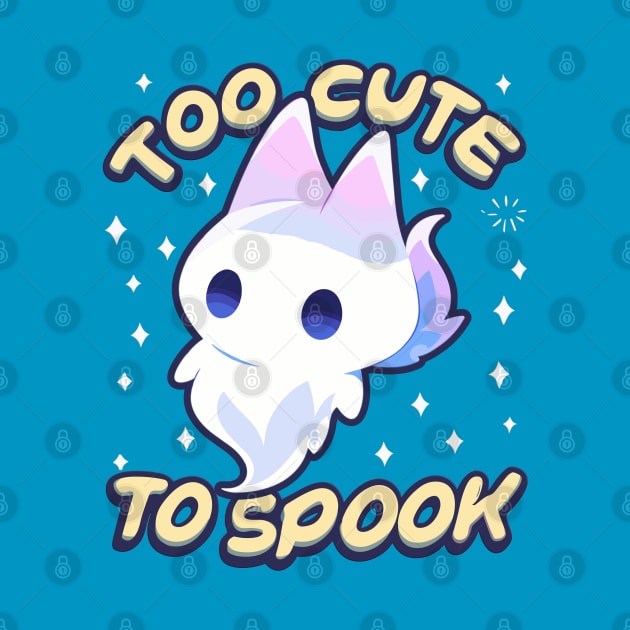 Too Cute To Spook Little Halloween Fox Ghost by RuftupDesigns