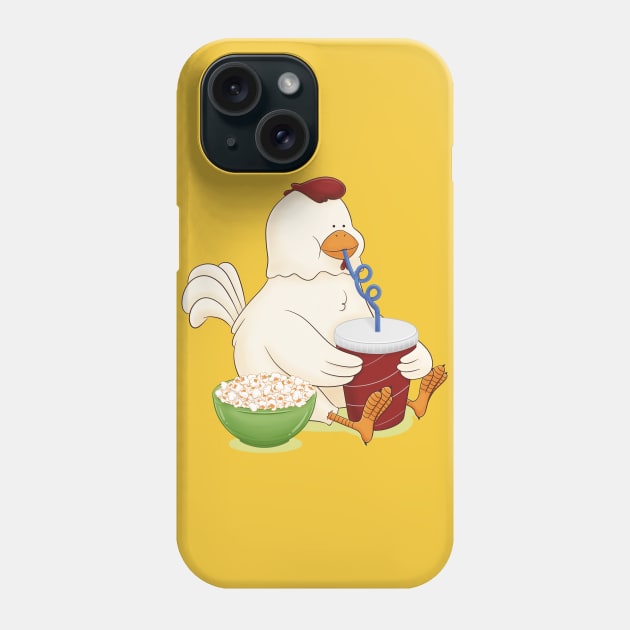 Chicken Popcorn Phone Case by Sketchbook ni Abi