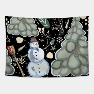 Snowman Tapestry