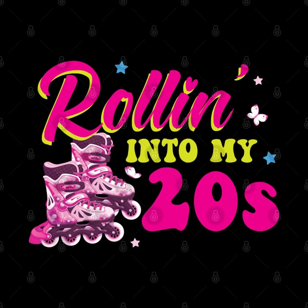 Rollin' Into My 20s - 20. Birthday Roller Skating by Peco-Designs