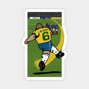 OG Footballers - Brazil - Roberto Carlos - THE FREE KICK Magnet