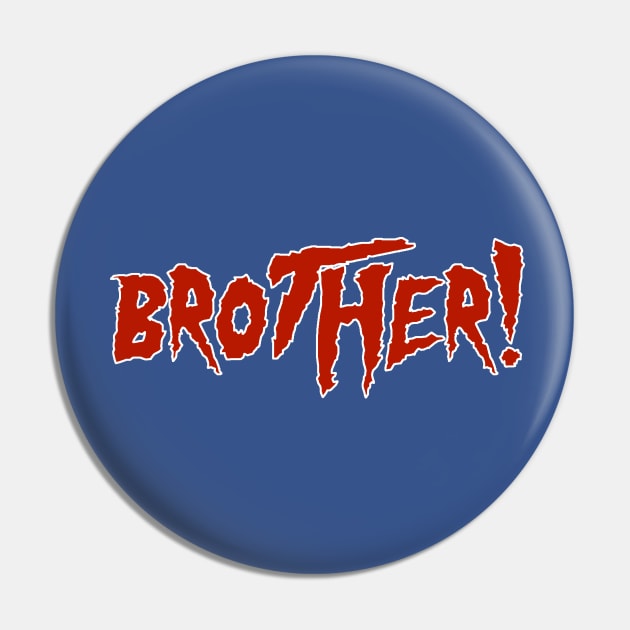 Brother White Outline Pin by WrestleWithHope