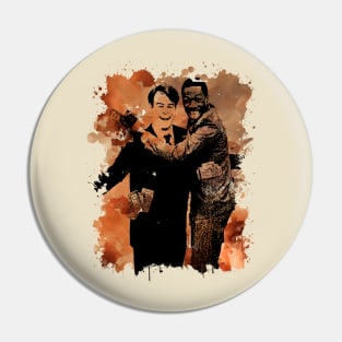 Trading Places - Brown Watercolor Splash Pin