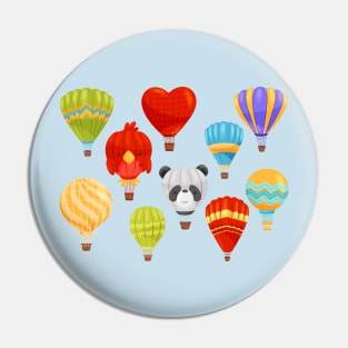 hot air balloon collection Pin