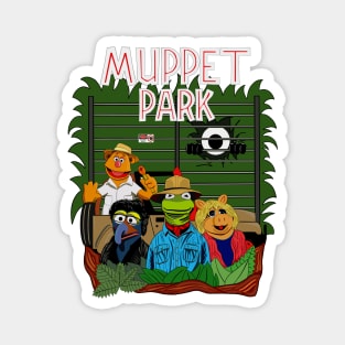 Jurassic Park Muppet Movie Mashup Magnet