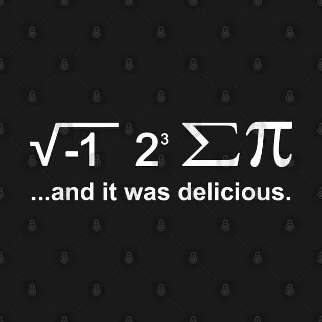 And it was delicious math joke by tzolotov