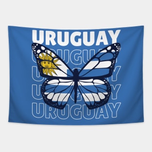 Uruguay Flag Butterfly // Uruguayan Pride Tapestry