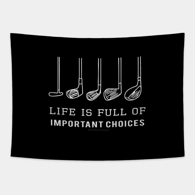 Golf Priorities Tapestry by GaryVeeApparel