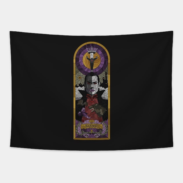 Cursed Baroque Vampire Tapestry by FlutesLoot