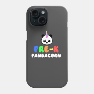 Trendy Panda Unicorn Back To School Gift - Pre-K Pandacorn Phone Case