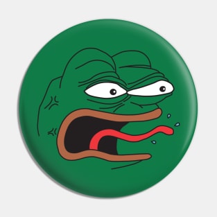 Angry Pepe Face Pin