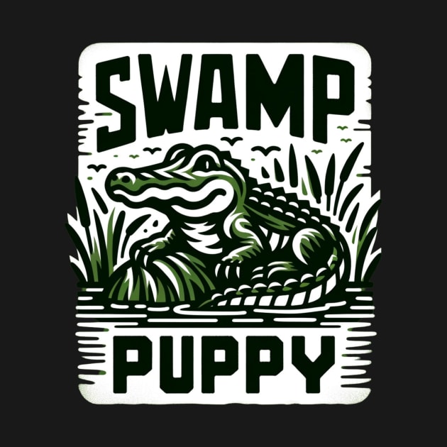 Swamp Puppy, Crocodile Alligator Reptile Lover, Florida Everglades by ThatVibe